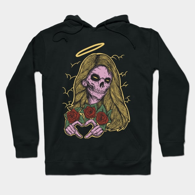 Death love Hoodie by Luckyart11